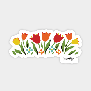 Fire King Tulips Sticker